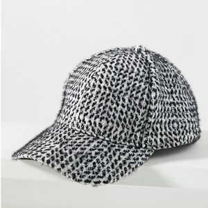 Anthropologie Textured Baseball Cap - black & white